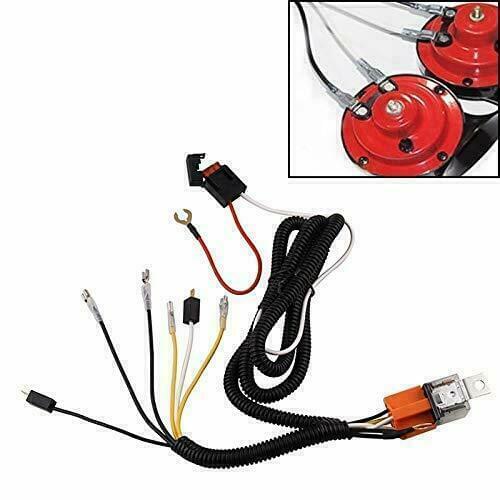 Universal 12V Horn cable Relay For Grille Mount Blast Tone Horns motorcycle horn wire Wiring Harness Kit Car Truck Relay Fuse