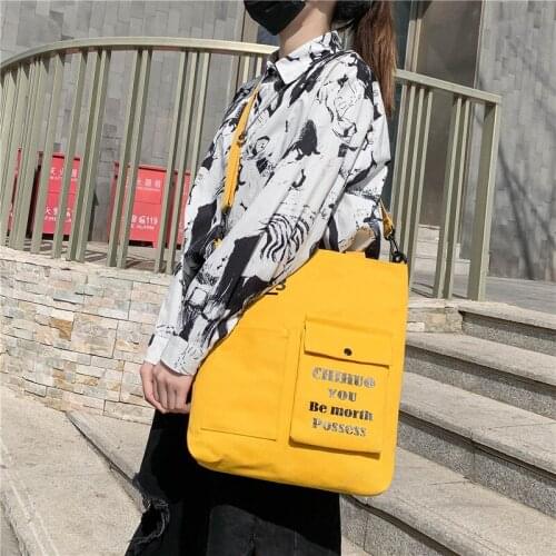 2021Capacity Cloth Totes Casual Shoulder Bag Cotton Shopping Women Eco Reusable Shopper Bags Women Ladies Casual Shoulder Bag