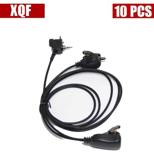 XQF 10PCS Covert Acoustic Tube Earpiece Headset Mic for Motorola Tetra MTH800 MTH850 MTP850 MTH650 MTH600 etc