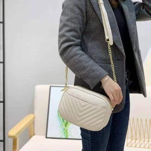 New Casual Thread Chain Crossbody Bags For Women Fashion Simple Shoulder Bag Ladies Designer Handbags PU Leather Messenger Bags