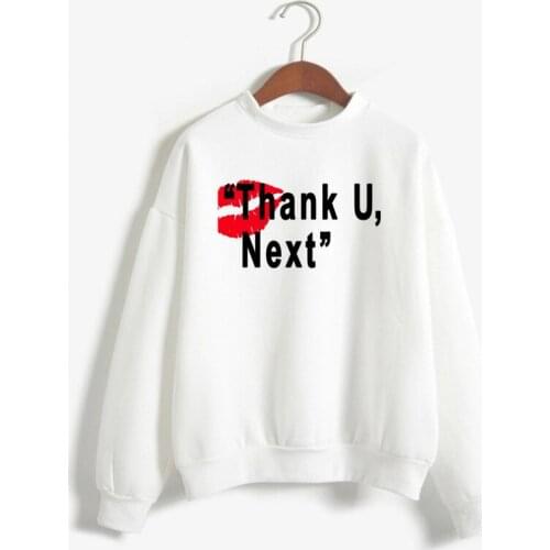 WomenS Loose Hoodies Pullover Coats Top Sweetener Relaxed Crew Neck Sweatshirt Harajuku Boyfriend Ariana Grande Sweatshirts