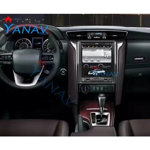 12.1'' Android Car GPS Navigation For-TOYOTA Fortuner 2017 stereo Head Unit Multimedia Player Vertical Screen Tesla style
