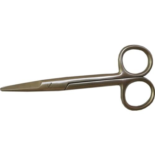 14 cm 304 stainless steel high quality stainless steel elbow straight head double eyelid stickers scissors silver handle round b