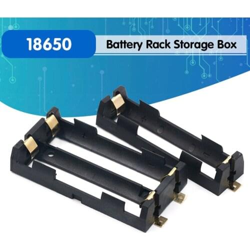 1x 2x 18650 Series Batteries Holder Box Storage Case Container With Bronze Pins Drop Ship