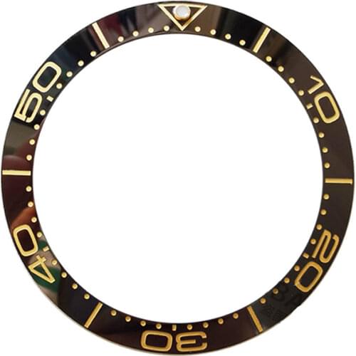 41.5mm Watch Face Ceramic Bezel Seamaster Black Blue Insert Mens Watch Replace Accessories for Omega Seamaster Repair Watch Case