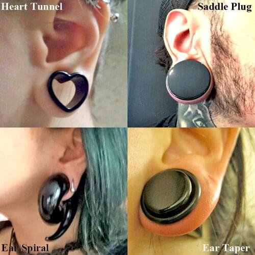 1pc Acrylic Ear Gauge Taper and Plug Stretching Kits Mixed Style Ear Flesh Tunnel Expansion Body Piercing Jewelry 16mm-20mm
