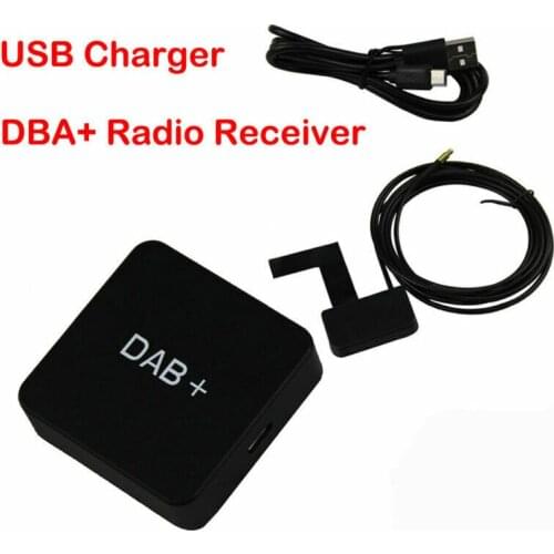 Car DAB+ Digital Radio Receiver Box Amplified Aerial Antenna USB Charger Adapter 5V Car Accessories Universal