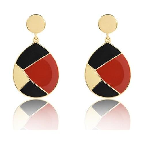 Bijoux Korean Geometric Oil Drop Earring Statement Dangle Earrings for Women Kolczyki 2020 Brincos Fashion Jewelry