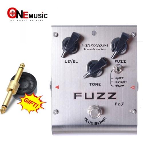 Biyang Tonefancier FZ-7 Guitar Bass Effect Pedal 3 Models Fuzz Effect guitar Pedal True Bypass with gold pedal connector