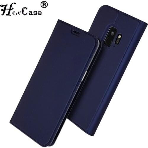 For Samsung S9 Plus Case Soft PU Stand Book Cover Card Slot Wallet Leather Flip Case For Samsung Galaxy S9 S 9 Plus Case Coque