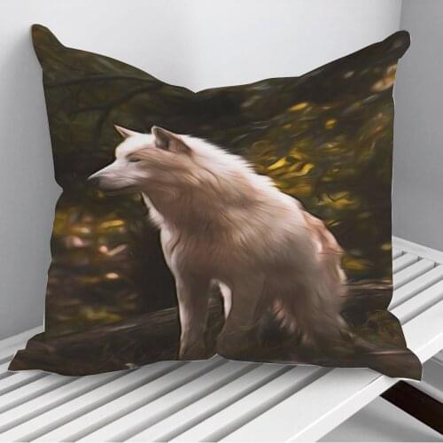 A Wolf Throw Pillows Cushion Cover On Sofa Home Decor 45*45cm 40*40cm Gift Pillowcase Cojines Dropshipping