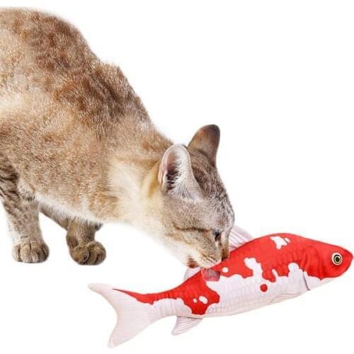 Cat Toy Artificial Fish Shape Pet Chew Toy Kittens Play Toy Pet Catnip Toy