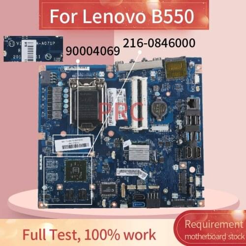 90004069 For Lenovo B550 Laptop motherboard LA-A071P SR13B 216-0846000 DDR3 Notebook Mainboard