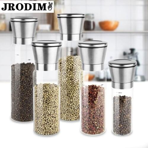 Kitchen Salt and Pepper Grinder Manual spices Seasoning Mills Adjustable Thickness Pepper Grinder Kitchen BBQ Gadget Accessories