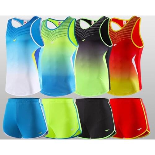 Men 2019 Summer Running Sport Set Short vest+Shorts 2-piece Breathable Comfort Jogging Fitness Set Sport Suit Running Clothes