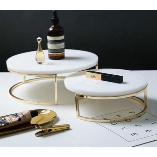 Natural marble cake stand dessert table decoration display stand gourmet photography stand tableware crafts for kitchen lovers