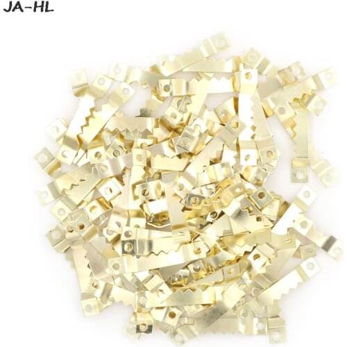 100pcs 40*7MM NEW Black No Nail Picture Frame Hooks Saw Tooth Sawtooth Hangers Wholesale