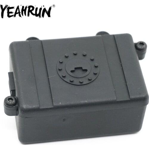 YEAHRUN Plastic ESC Radio Receiver Box Decoration Tool for Axial SCX10 RC4WD D90 D110 D130 1/10 RC Crawler Car Parts Accessories