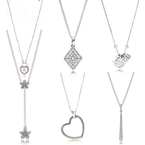 Popular Hot-selling 925 Sterling Silver Love Necklace Pendant, Exquisite Female Jewelry, Recommended As A Gift For Girlfriend