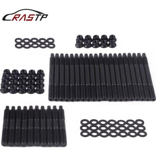 RASTP-Car Engines 12-Point Cylinder Head Stud Kit for 2004-Up for Chevy Ls1 Ls3 5.3L 5.7L 6.0L 33449 RS-XZZ057
