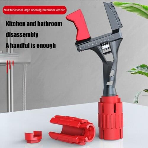 24 In1 Adjustable Wrench Aluminium Alloy large Open Wrench11-90MM Universal Spanner Repair Tool for Water Pipe Screw Bathroom