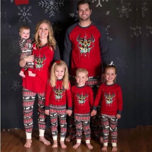 Christmas Elk Moose Iron on Heat Transfer Printing Patches Stickers for Family Clothes DIY Appliques Washable Thermal Patch 2018