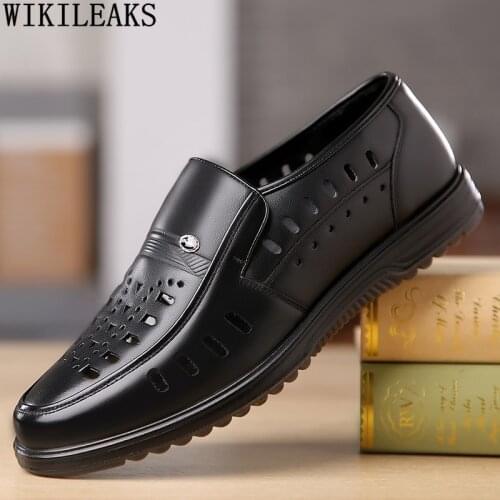 Luxury Brand Loafers Summer Shoes Men Black Leather Casual Shoes Man Brown Slip on Shoes Men Zapatillas Hombre Chaussure Homme