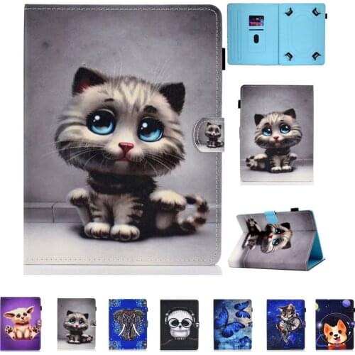 PU Leather Cartoon Print Case Universal Cover for BQ Cervantes 4 / Cervantes 3 for Amazon Kindle 6 Inch EBook Sleeve Cute Cases