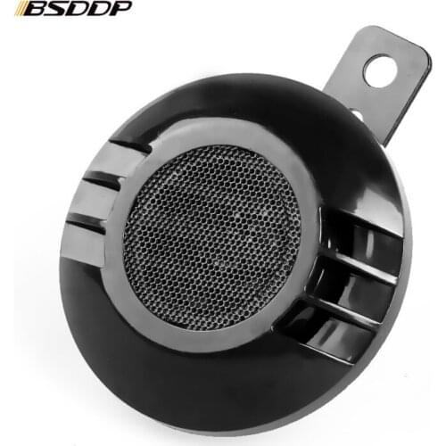 Universal Motorcycle Electric Horn kit 12V 1.5A 110db Waterproof Round Loud Horn Speakers for Scooter Moped Dirt Bike ATV