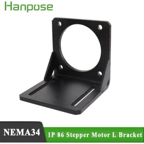 1PCS for Hobby CNC 3D Printer 86 Stepper Motor NEMA34 Accessories L Mounting Bracket Mount fixed support Shelf