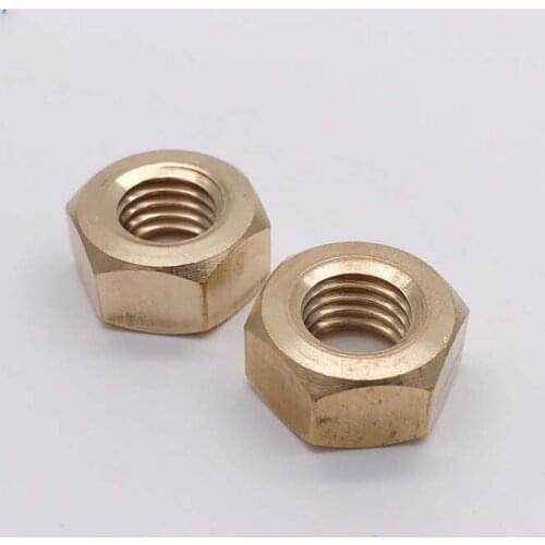 2pcs1/4-20 1/4-28 5/16-18 5/16-24 3/8-16 3/8-24 1/2-23 1/2-20 hexangon barss lock nuts outer hex anti-loosening nut screw cap