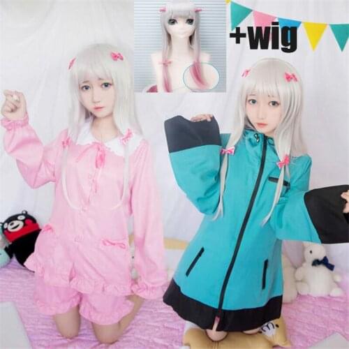 Anime Izumi Sagiri Uniform Cosplay Halloween Costume EROMANGA SENSEI High Quality Pajama Set and Wig Free Shipping