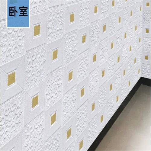 Roof Decoration Foam Wallpaper Three-dimensional Decoration Sticker 3D Wall Sticker Sticker Waterproof DIY TV Background Wallpap