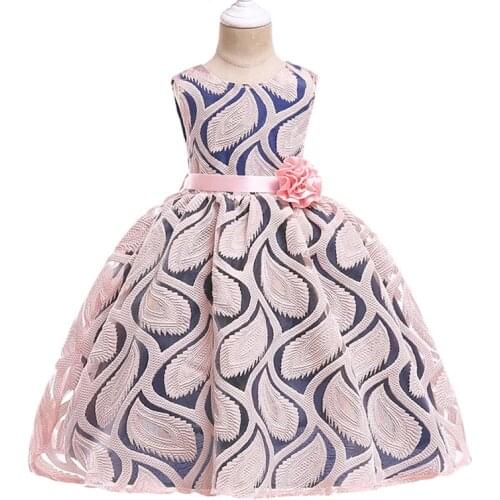 2019 Kids Dresses For Girls Princess Wedding Birthday Lace Tutu Dress Baby Girl Teen Evening Party Vestidos Childrens Clothes