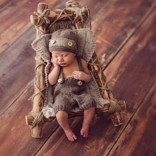 Infant Photography Outfits Newborn Baby Hat Costume for Photo Shooting