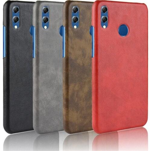 For Huawei Enjoy Max Case Retro PU Leather Litchi pattern Skin Hard Back Cover For Huawei Enjoy Max ARS-TL00 7.12" Phone Case