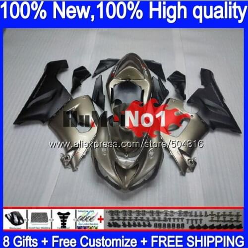 Body For KAWASAKI ZX-636 600 CC ZX 6R 600CC 6 R ZX6R 05 06 60MC.13 ZX636 ZX600 ZX 636 ZX-6R 2005 2006 Fairing champagne