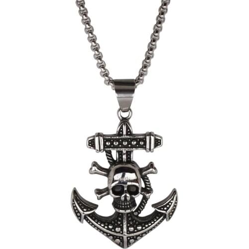 Stainless Steel Of Pirates Caribbean Pendant Jewelery for Man and Women Necklace Special Gift