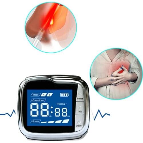 LASTEK Electro Acupuncture LLLT Allergic Rhinitis Hypertension Diabetes Treatment 650nm Infared Led Laser Watch