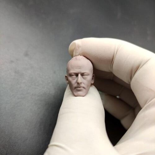 Blank Hot 1/12 Scale The Leon Serious Jean Reno Head Sculpt Unpainted Fit 6" ML Figure