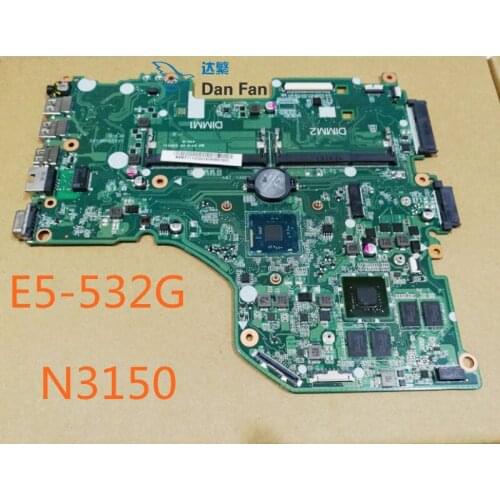 For Acer E5-532G N3150 Laptop Motherboard DA0ZRVMB6D0 Mainboard 100%tested fully work