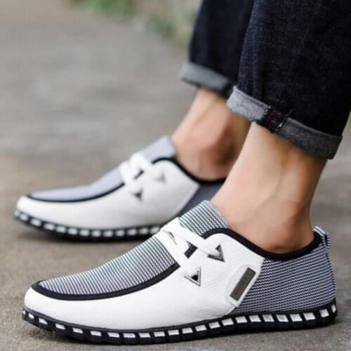 Fashion Driving Shoes Men Flats Slip On Loafers italian Men Casual Flat Shoes Zapatillas Hombre Big size 39-47 A10-44