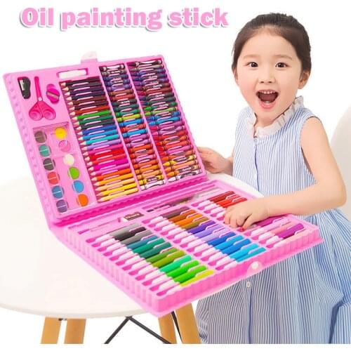 42/86pcs Count Non Toxics Crayons Set Easy to Hold Color Pen Safe for Children Kids Boy Girl Office Supplies Water-color Pens