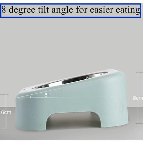 Non slip plastic stainless steel food pet feeding bowl dish animal feeder cat water bowls for dog