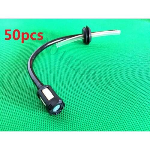50PCS Replacement Strimmer Trimmer Brush Cutter Hose Pipe with Fuel Petrol Tank Filter