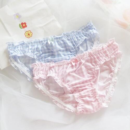 Sexy womans Panties Kawaii Bow sweet Cartoon Womens underwear Briefs ladies Lingerie womens underpants