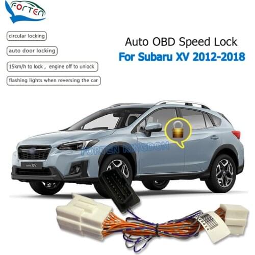 Forten Kingdom Car Auto OBD Plug And Play Speed Lock & Unlock Device 4 Door For Subaru XV 2012-2018