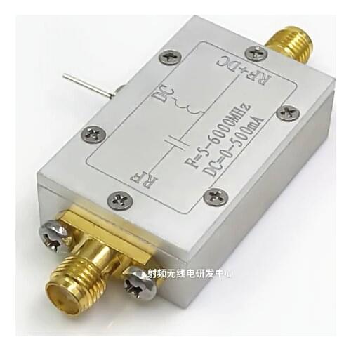 1PC 50Ω RF DC bias frequency range 10 - 6000MHz