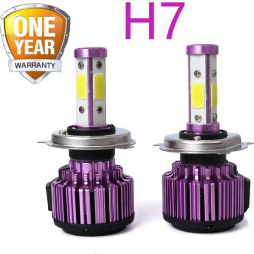 2PCs H7 Car Headlight Bulb 16000 Lumen X6 H7 White Light 6500K Car Headlamp H7
