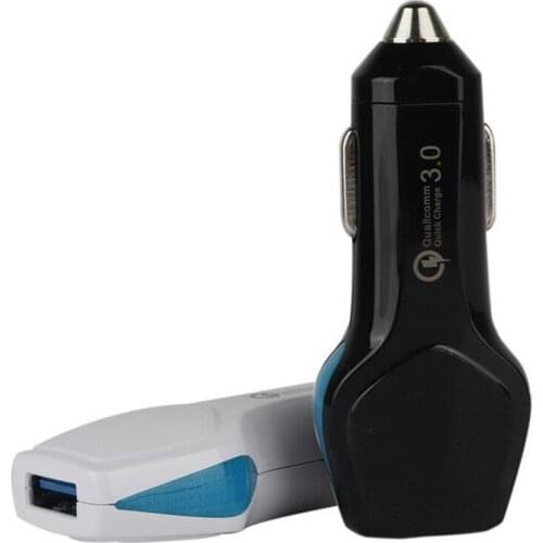 200pcs/lot Fast Quick Charge 3.0 Mini USB Car Charger for iPhone x 8 7 6 5 Samsung mobile cell Phone